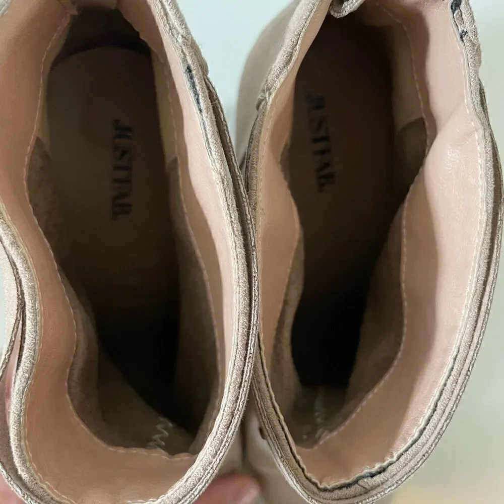 JustFab Zip Up Ankle Booties Size 10 EUC